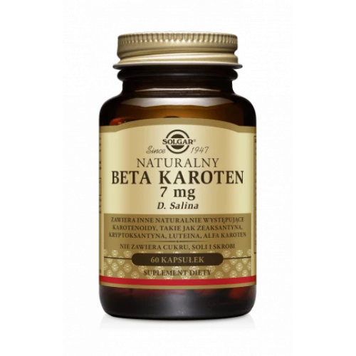 Solgar - Naturalny Beta Karoten 7 mg - 60 kapsułek Solgar - Naturalny Beta Karoten 7 mg - 60 kapsułek